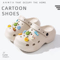 2025 new platform clogs for women - closed toe, non-slip, odor-resistant, comfortable summer fashion slides for outdoor wear
