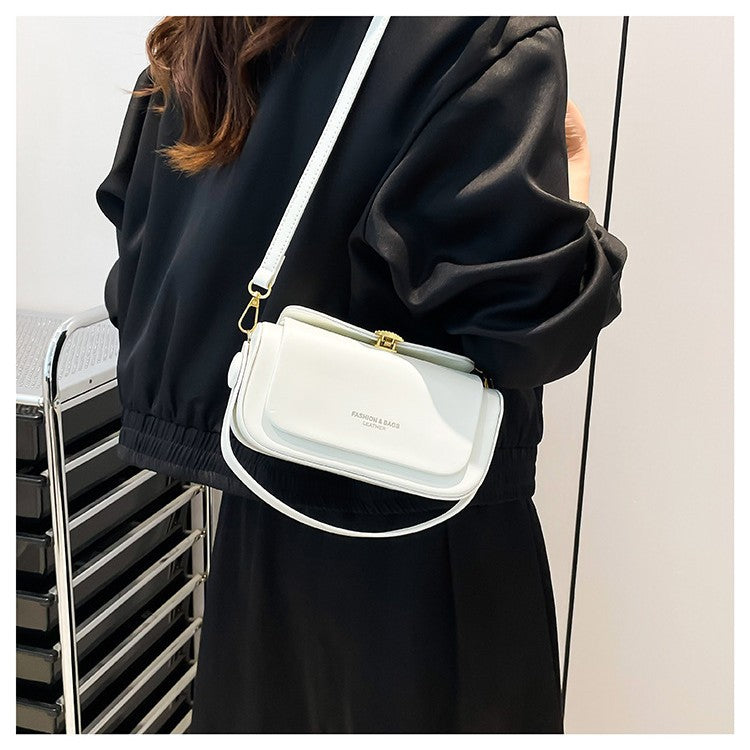 Cross-border high-end light luxury retro bag women's 2025 new niche contrasting color shoulder messenger bag commuter small square bag