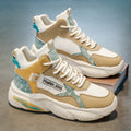 Popular men's shoes 2025 spring high-top basketball sneakers men's youth trendy brand running dad shoes to increase height