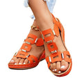 Elastic slip-on sandals for women, new summer  collection, plus size wedge heel, open-toe design with metal embellishments
