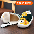 Baby walking shoes for girls, autumn/winter infant shoes, toddler shoes (0-1-2 years), soft sole fleece-lined cotton shoes, baby boy shoes