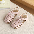 Baotou sandals girl outwear woven vancahao summernew arrival student soft bottom plaideasiest for match fresh shoes sandals