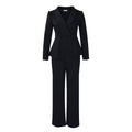 D3315 european and american style women's new fashion elegant ol ruffle long sleeve top and wide leg pants cross-border set