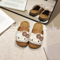 Girls' princess half-slippers, new spring 2025 collection, kids' birkenstock-style soft sole closed-toe slip-ons
