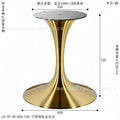 Brushed stainless steel titanium gold round bar 650