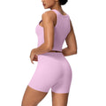 Cloud-feel quick-dry outdoor casual yoga set - high-waisted, butt-lifting, pocketed, sports bra and leggings two-piece running & fitness outfit