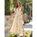 Vacation-ready, elegant printed maxi dress with a flowy skirt and spaghetti straps – a chic and stylish new arrival for women's summer