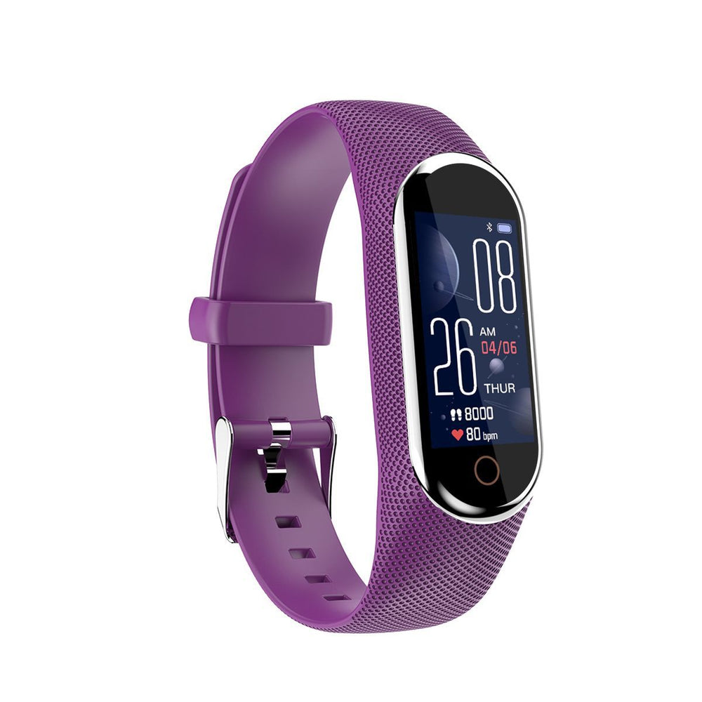 New smart bracelet: fitness tracker, heart rate monitor, alarm clock, sleep tracking, photo remote, running companion, extended battery life, authentic product, trendy for students (men & women)