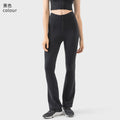 Millennial new zipper tummy control butt lift slimming flare leggings - versatile casual sports running yoga pants for women dss094