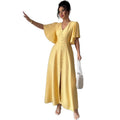 early spring new french casual chic dress - button-down design, slim fit, perfect for banquets, cocktail parties, and tea time