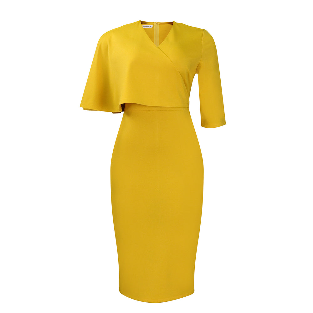 D480 independent station export women's clothing new arrivalelegant pure color hip-covering professional pencil skirt african dress