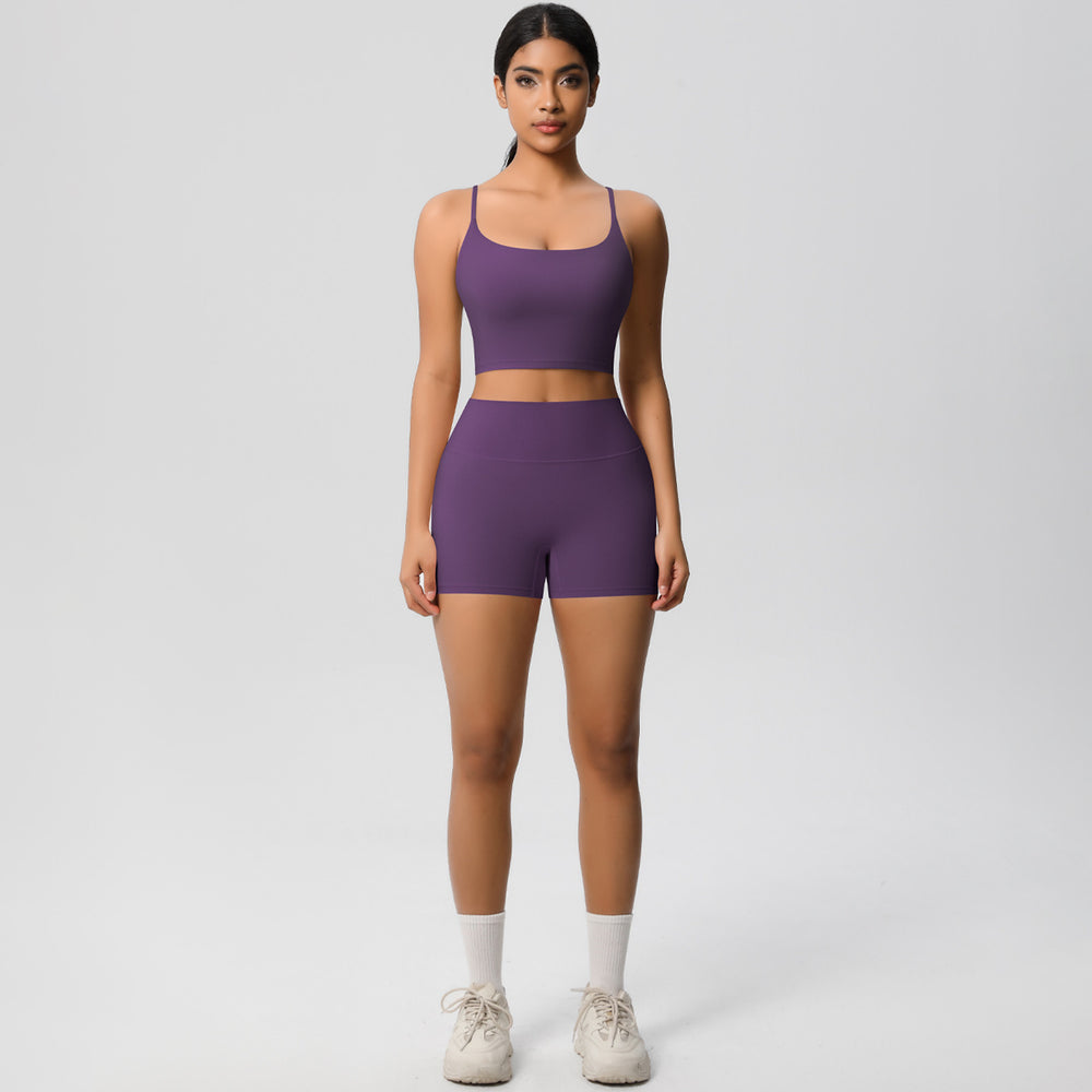 Spring/summer outdoor casual running yoga outfit set - new cloud-like quick-dry compression sportswear set for running and fitness