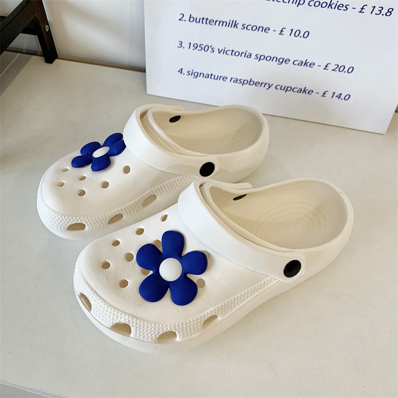 Crocs women's 2024 insoutwear super popular fashioneasiest for match student couple two-wear thick solenon-slip toe slippers