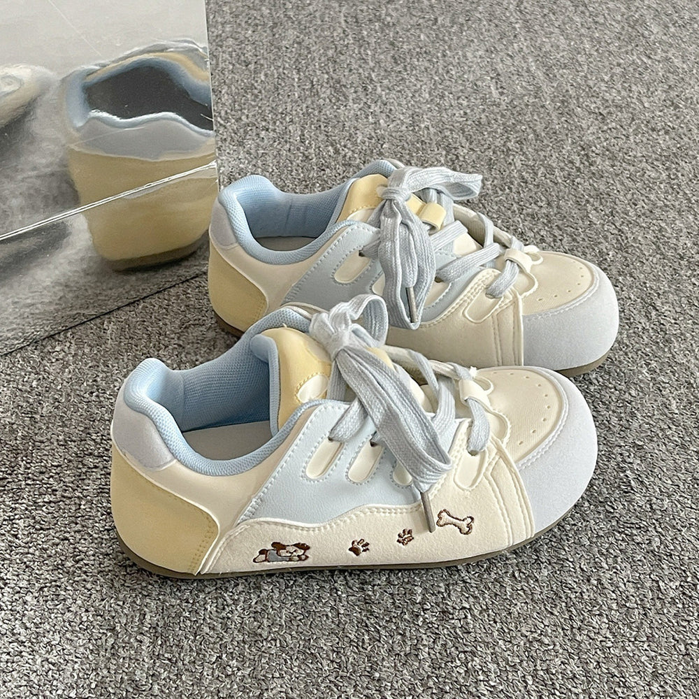 Silver student german training shoes thick sole bread shoes for women 2026new arrivalspringcasualeasiest for match soft bottom sports white shoes