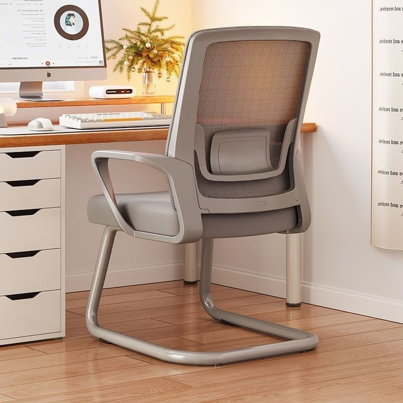 Computer chair desktop home study desk ergonomic minimalist office chair staff training chair rectangular chair no