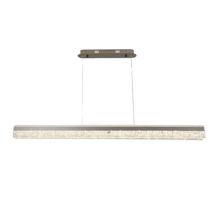 Italian light luxury restaurant one-word chandelier modern minimalist high-end dining table bar lamp high-end lighting