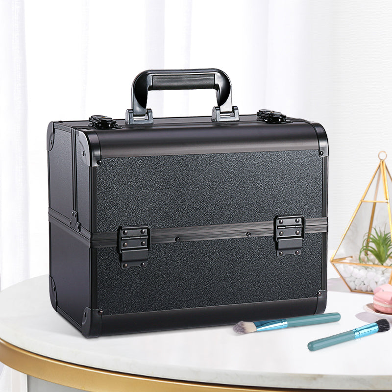 Haosen Cosmetic Case Portable Large Capacity Cosmetics Storage Box Nail Art Eyelash Embroidery Toolbox Household