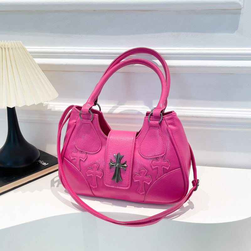 Cross-border popular this year, sweet and cool style underarm bag women's 2025 new versatile niche design shoulder messenger bag