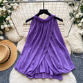 K-style vacation style sleeveless comfortable breathable cardigan women's summer asymmetricalwork clothinglooseslimming lookeleganceeleganttops