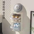 Bathroom toilet wash basin storage rack waste cotton soft face wash storage box bathroom wall hanging punching