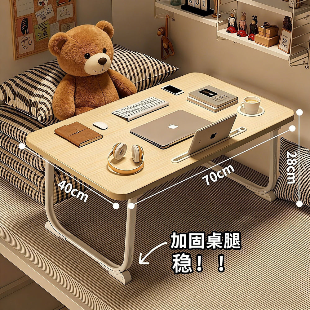 Bedside desk folding small table student dormitory writing desk dorm room essential laptop table assembly-free