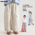 autumn new arrival: stylish wide-leg cargo pants for girls - trendy, cool, and casual