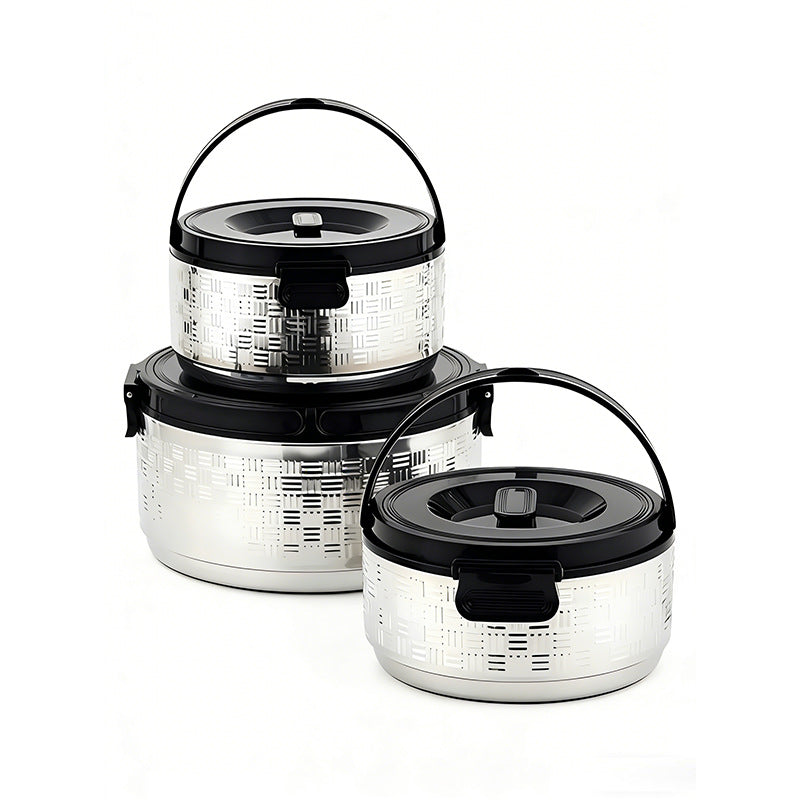 Customized 201 stainless steel insulated lunch box set - perfect for office workers, includes large capacity bento box