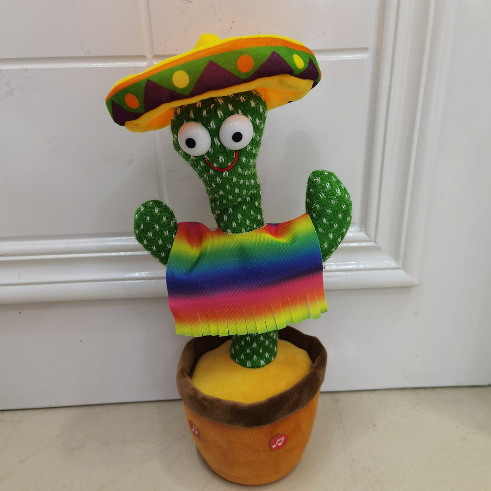 Dancing cactus singing talking dancing stuffed toy twisting goose kids birthday gift street stall toys wholesale