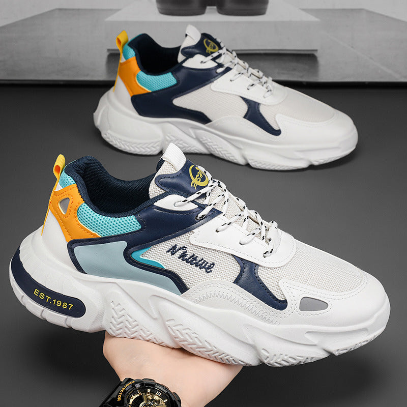 Men's winter 2025 new arrival: youth sports running shoes, casual height-increasing, trendy "dad shoes" - popular style