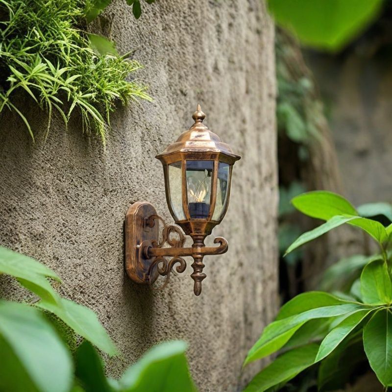 European style outdoor waterproof wall lamp retro courtyard light corridor staircase creative wall sconce garden balcony fence wall light