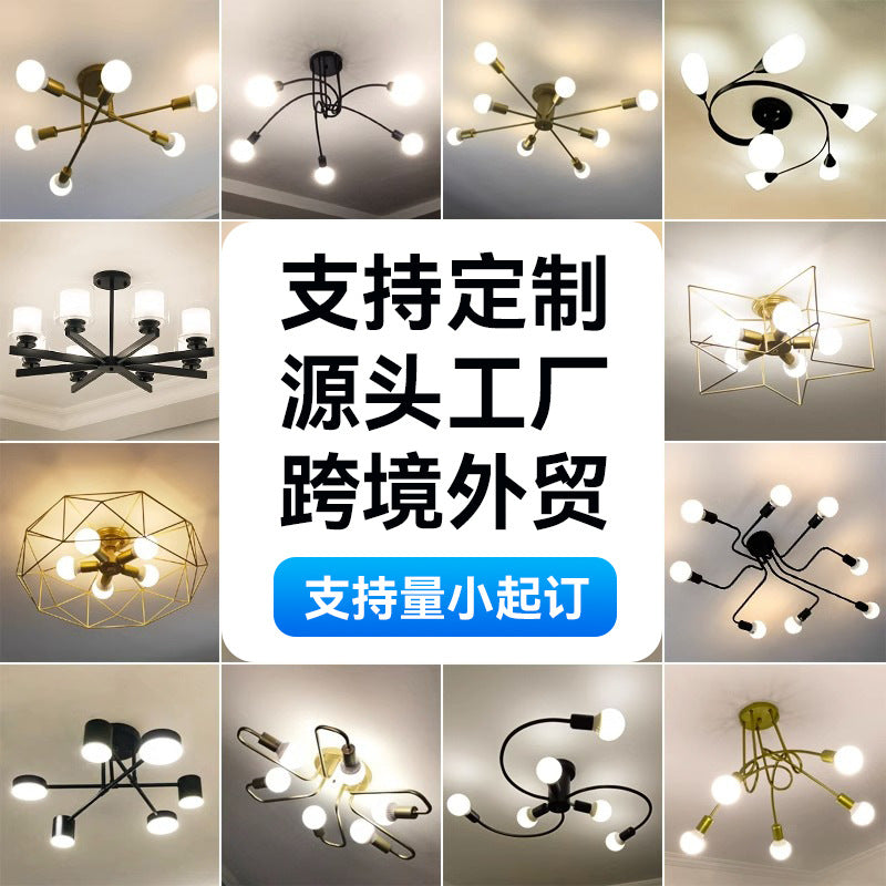 export european style living room chandelier post-modern casual three-head dining room master bedroom for home high-end scandinavian lamps