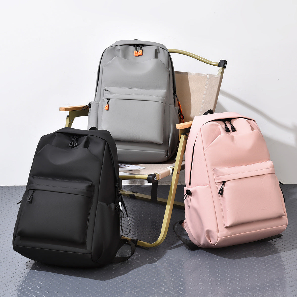 Processing custom backpack men's simple large capacity outdoor travel multi-functional backpack junior high school student schoolbag