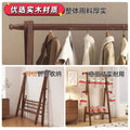 Foldable solid wood clothes rack - freestanding wardrobe for bedroom, living room, and home use - clothes storage, coat rack, and drying rack for rooms