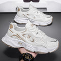 Dad shoes men 2025 spring new men's casual sports shoes trendyeasiest for matchthick solenon-slipabrasion resistant mesh shoes