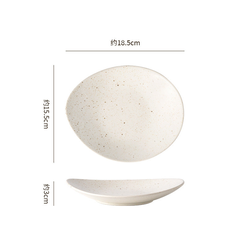 Vintage irregular high-end bowls, plates, and dishes - restaurant, hotel, and home tableware - unique dinnerware for serving dishes, desserts, rice bowls, and plating