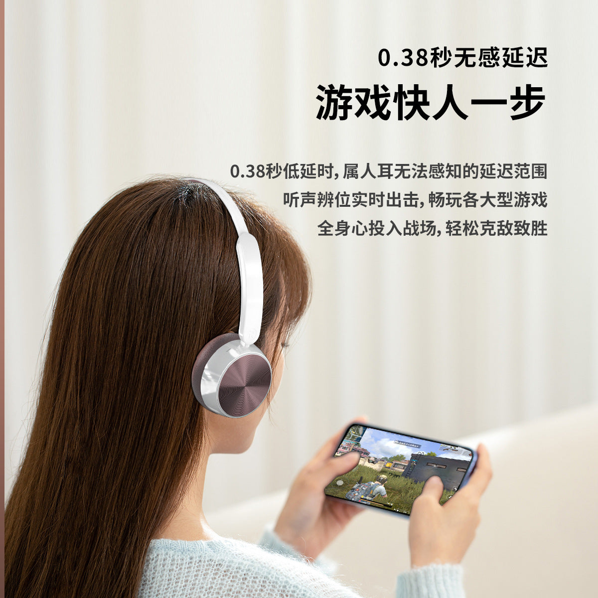 Cross-border iron bow headset wireless bluetooth 5.4 computer mobile phone universal super long battery life headset headset