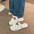Summernew arrival two-wear sandals and slippers for women sweetflowersoutwear fairy style beautiful matching skirt beach slippers for women