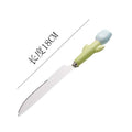 Blue tulip table knife