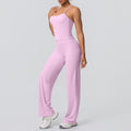 High-waisted, butt-lifting, cloud-soft, quick-drying yoga set featuring a sexy camisole and racerback design. perfect for outdoor activities, casual wear, running, and fitness