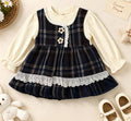Autumn sweet two-piece style girls' dress - simple, elegant, and adorable - dreamy and super cute dress for
