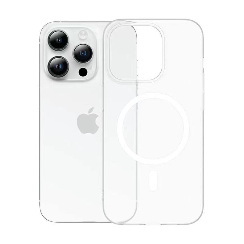 Suitable for iphone17 frosted magnetic phone case apple 15promax ice mist skin feel magnetic anti-fall hard case 16