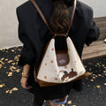 2025 new autumn/winter cute puppy large capacity tote bag - stylish and versatile handbag, commuter shoulder bag, and backpack