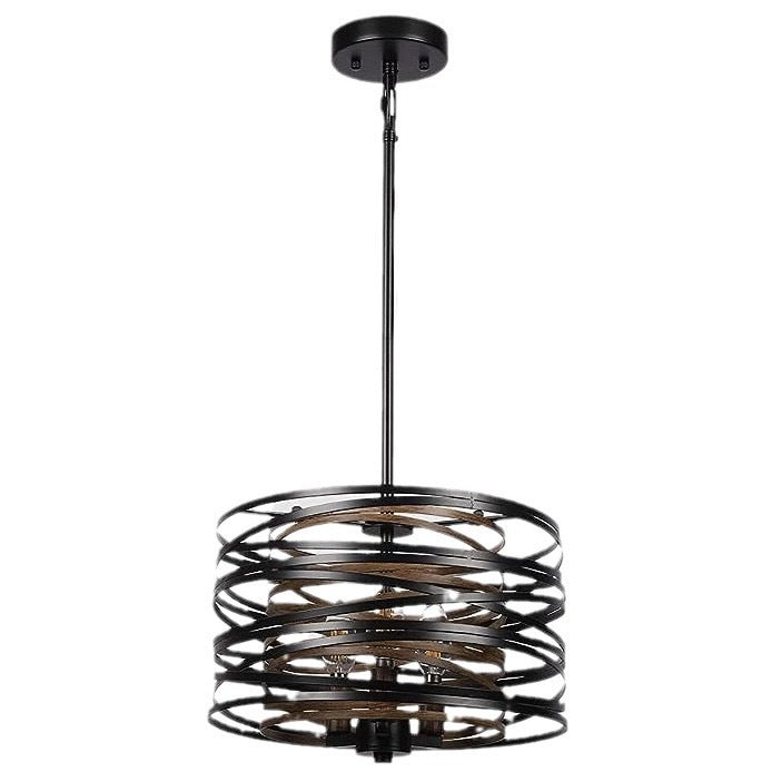 Creative personality bar restaurant chandelier Nordic industrial style restaurant light Modern simple wrought iron chandelier