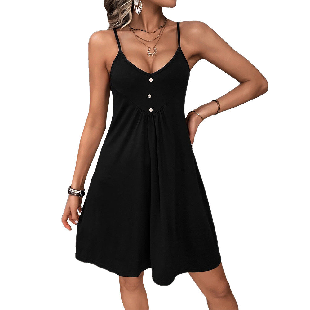 Insnew arrivalfashion cross-border sexysexyknitting suspender deep v neck waist slimming look suspender dress for women