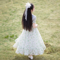 Hot-selling girls' dresses in stock: new  chiffon summer collection - stylish and chic short-sleeve dresses for girls