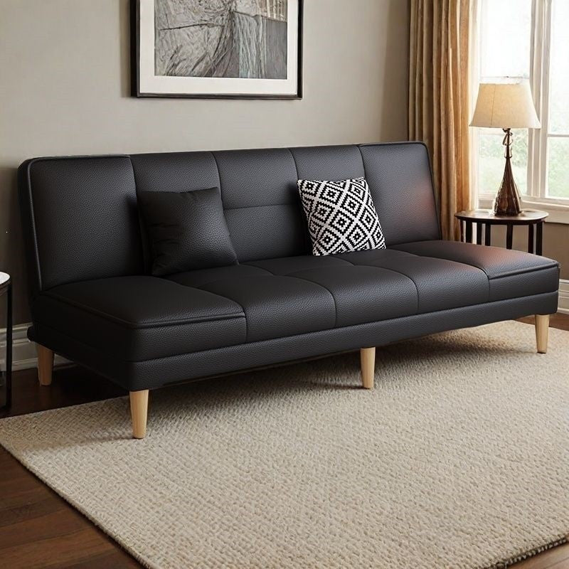 Cat scratch leather sofa rental room small apartment foldable modern simple sofa bed dual-purpose economical factory direct sales