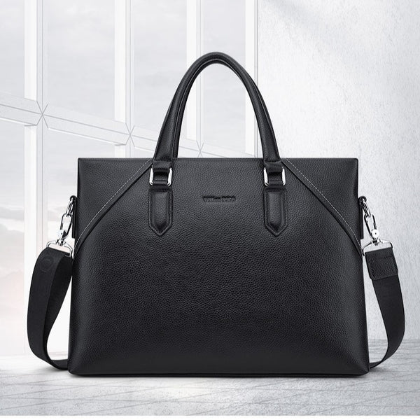 Emperor Paul Men's Briefcase High-end Leather Bag Commuter Bag Shoulder Bag Casual Handbag Men's