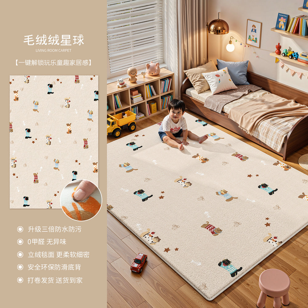 Carpet living room kids room baby crawling mat reading area early education center baby bedside low-maintenance waterproof floor mat