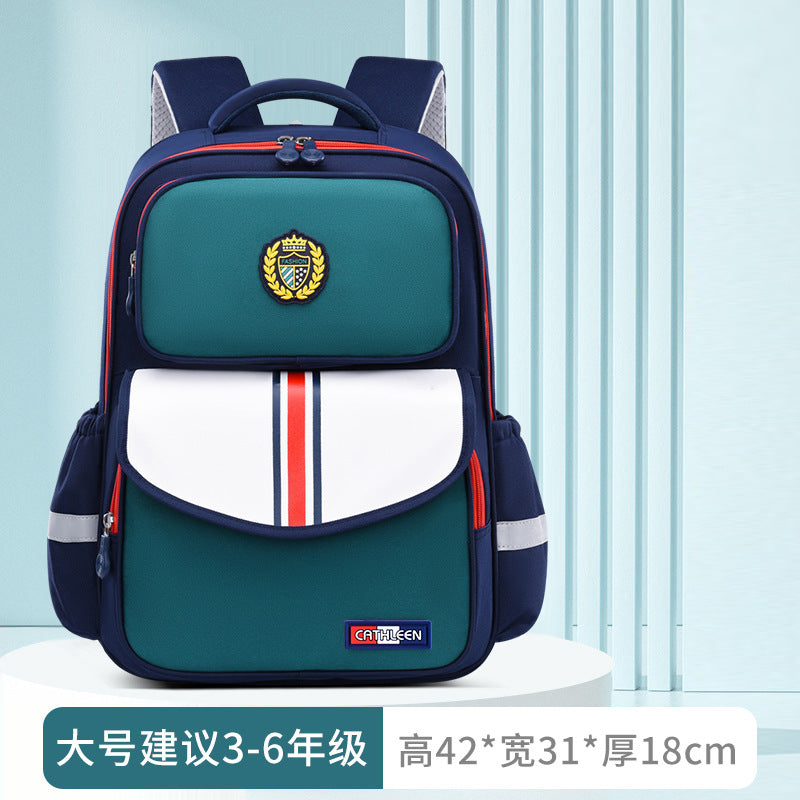 New primary school schoolbags for children in grades 3-6 to reduce the burden and wear-resistant Shaodong students  wholesale, light and cute