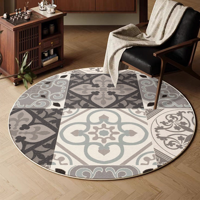 retro round for home living room sofa coffee table carpet imitation cashmere hanging basket foot mat persian bedroom bedside blanket